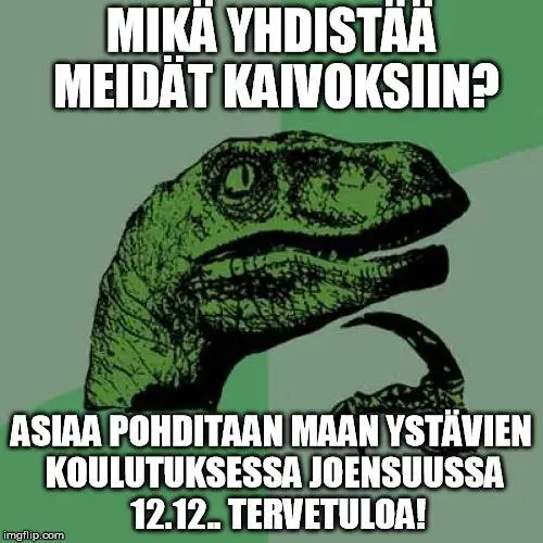 Kaivosaiheinen koulutus uusille kouluvierailijoille