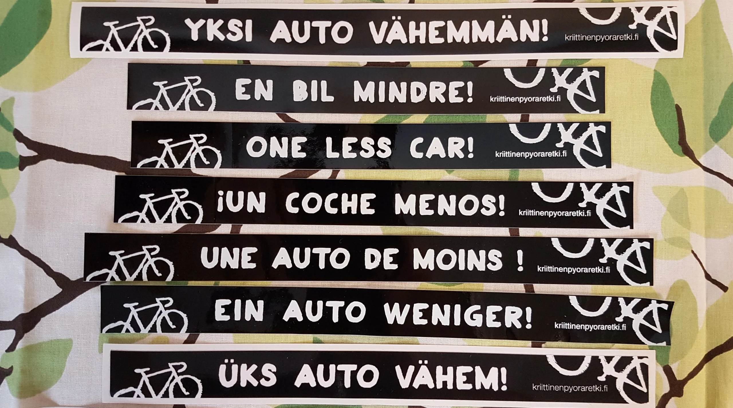 Liity jäseneksi elokuussa: saat lahjaksi Yksi auto vähemmän -tarran