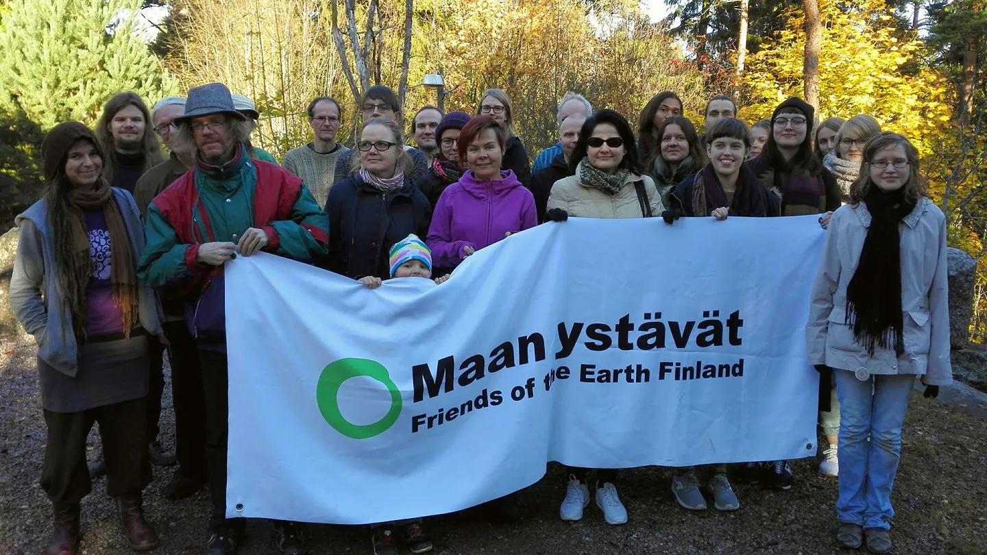 Maan ystäviä vuoden 2017 syysväentapaamisessa Helsingissä