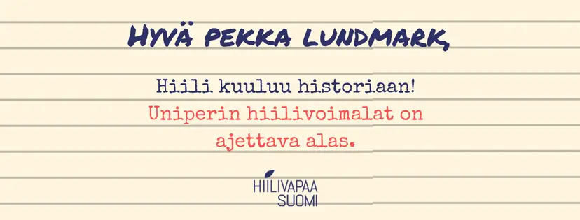 Ympäristöjärjestöt peräänkuuluttavat Fortumilta vastuullista toimintaa Uniperin hiilivoiman suhteen
