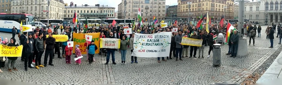Nawzad Amirin puhe Turkki ulos Syyriasta! -mielenosoituksessa