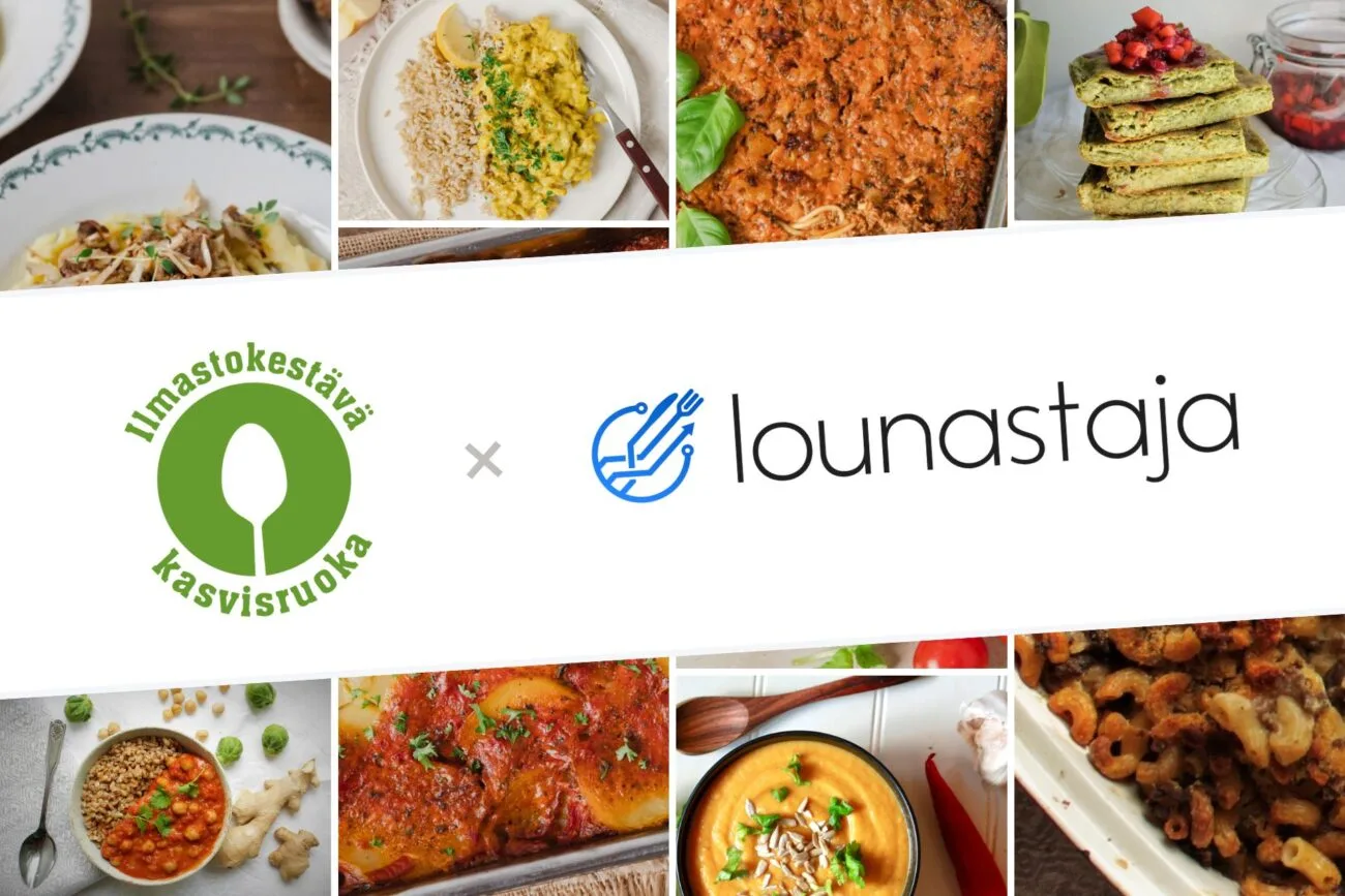Ilmastokestävä kasvisruoka ja Lounastaja yhteistyö
