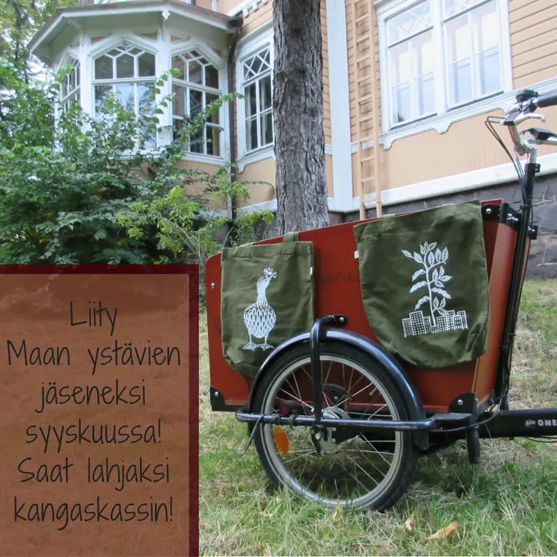 Liity jäseneksi syyskuun aikana: lahjaksi kangaskassi!