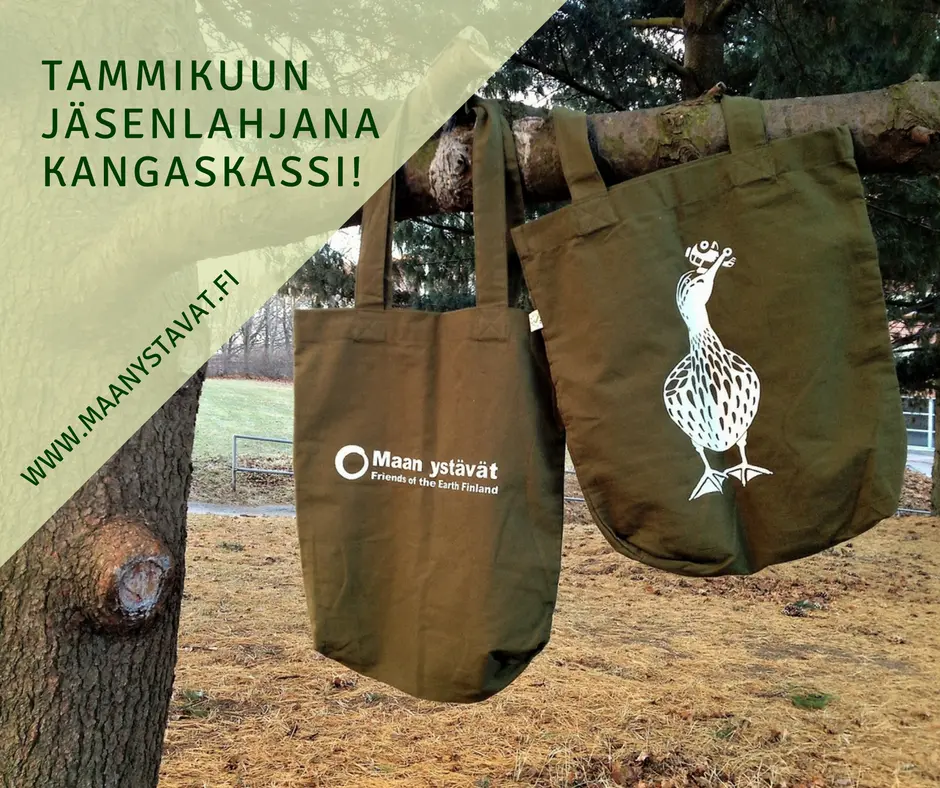 Liity jäseneksi tammikuun aikana: lahjaksi kangaskassi!