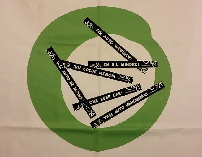 Liity jäseneksi nyt, saat Yksi auto vähemmän -tarran!