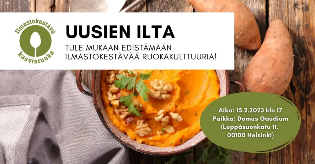IKK uusien ilta – Tule mukaan edistämään ilmastokestävää ruokakulttuuria!